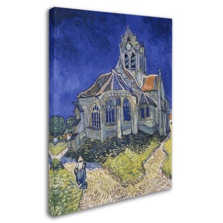 Trademark Fine Art Van Gogh 'The Church In Auvers' Canvas Art, 14x19 AA01192-C1419GG